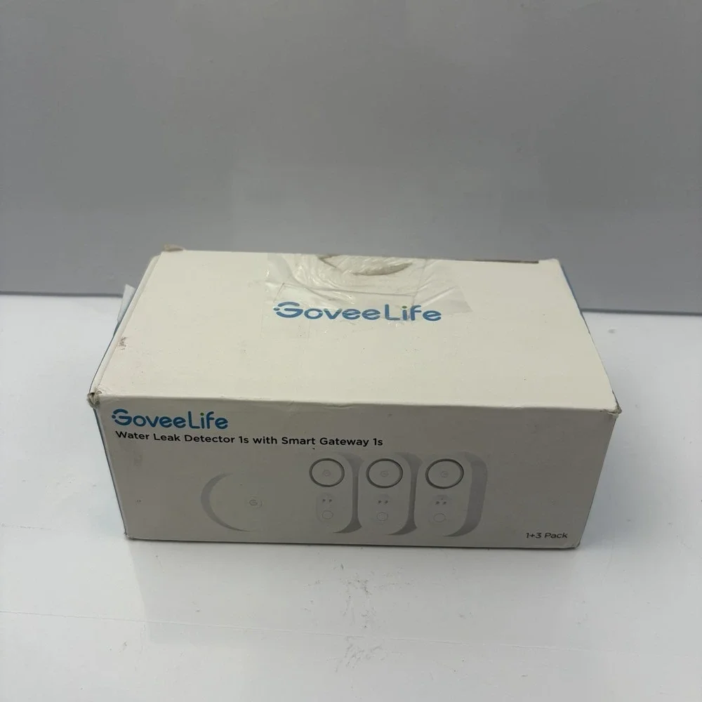 GoveeLife Upgraded Smart Water Leak Detector 1s with High Alarm, 3 +1 Pack